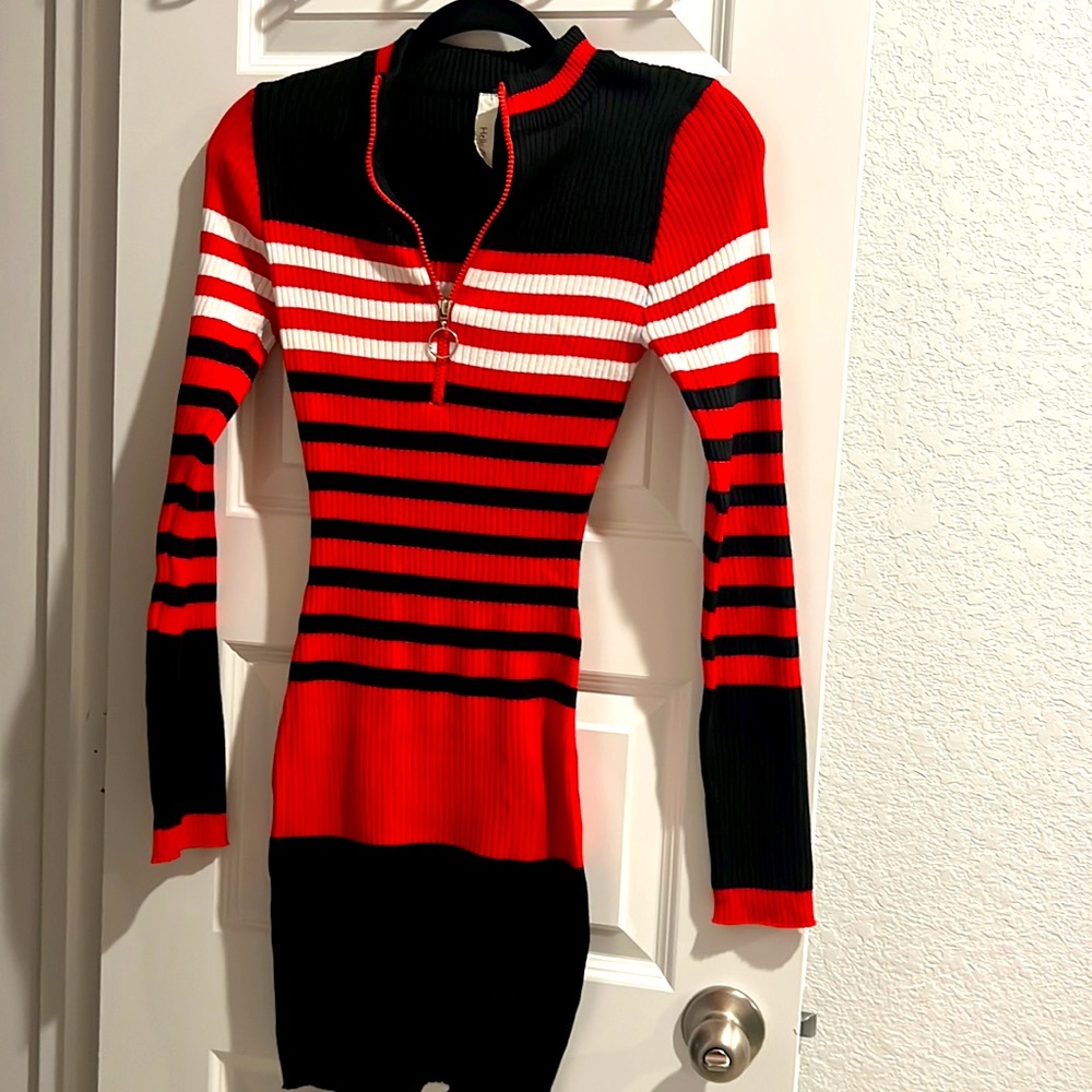 Stretch Midi Sweater Dress